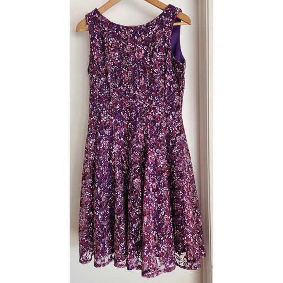 Danny & Nicole Dresses & Skirts - Danny & Nicole Womens Dress Size 6 Ditzy Floral Purple Garden Party